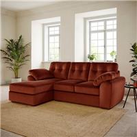 Milton Matte Velvet Corner Chaise Sofa