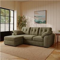 Milton Soft Chenille Corner Chaise Sofa
