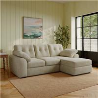Milton Soft Chenille Corner Chaise Sofa