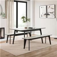 Zuri II 6 Seater Dining Table and Bench Set