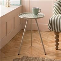 Kai Side Table, Gingham Print