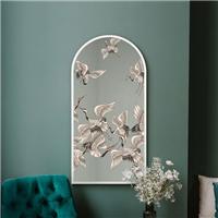Typis Arched Stork Wall Mirror