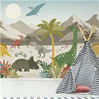 Dino Walk Wall Mural