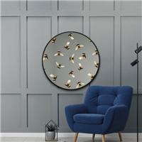 Typis Round Bumble Bee Wall Mirror
