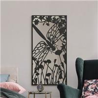 Kirkby Dragonfly Silhouette Rectangle Indoor Outdoor Wall Mirror