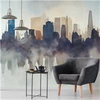 Abstract Cityscape Wall Mural