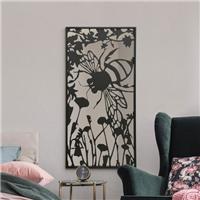 Kirkby Bumble Bee Silhouette Rectangle Indoor Outdoor Wall Mirror
