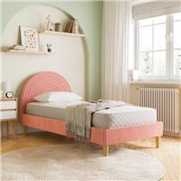 Pennie Rainbow Velvet Bed Frame