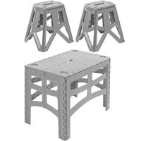 Timo Large Foldable Dining Table with 2 Chairs