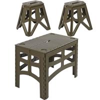 Timo Large Foldable Dining Table with 2 Chairs