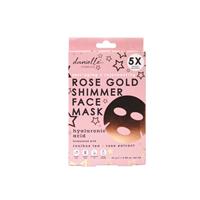 Upper Canada Danielle Creations Pack of 5 Rose Gold Shimmer Face Masks