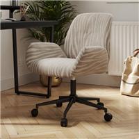 Ginny Zebra Print Swivel Office Chair