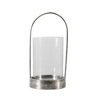 Cedar & Sage Linton Antique Nickel Hurricane Candle Holder