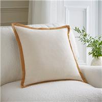 Natural Oxford Edge Square Cushion