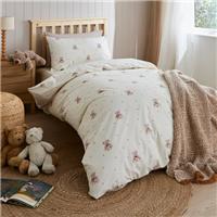 Natural Teddies Duvet Cover and Pillowcase Set