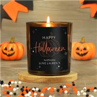 Personalised Pumpkin Glass Candle