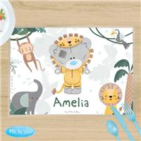 Personalised Tiny Tatty Teddy Jungle Animals Placemat