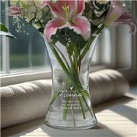 Personalised Heart Glass Vase