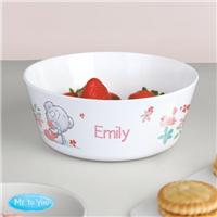 Personalised Tiny Tatty Teddy Woodland Animals Plastic Bowl