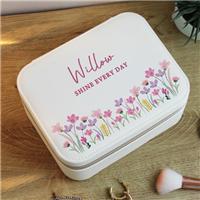 Personalised Floral Jewellery Box