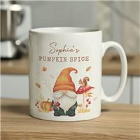Personalised Autumn Gnome Mug