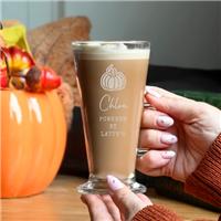 Personalised Pumpkin Latte Glass