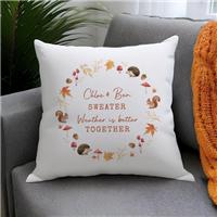 Personalised Autumn Square Cushion