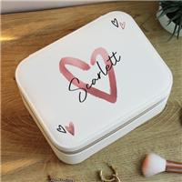 Personalised Heart Jewellery Box