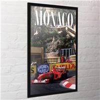 Monaco Race Framed Poster Print