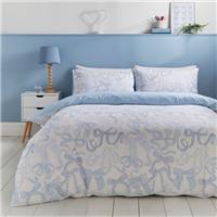 Bows Polycotton Duvet Cover & Pillowcase Set