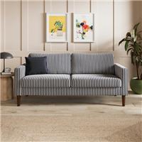 Jacob Linford Stripe Compact 3 Seater Sofa