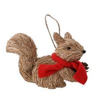 Country Living Squirrel In A Scarf Hanging Ornament