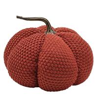 Country Living Textured Fabric Pumpkin Doorstop