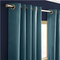 Recycled Velour Eyelet Curtains (Blackout Available)