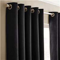 Recycled Velour Eyelet Curtains (Blackout Available)