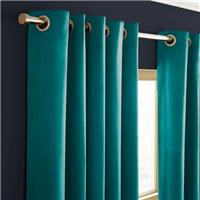 Recycled Velour Eyelet Curtains (Blackout Available)