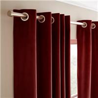 Recycled Velour Eyelet Curtains (Blackout Available)