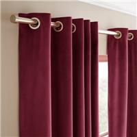 Recycled Velour Eyelet Curtains (Blackout Available)
