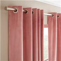 Recycled Velour Eyelet Curtains (Blackout Available)