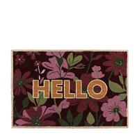 Cedar and Sage Springtime Hello Coir Doormat