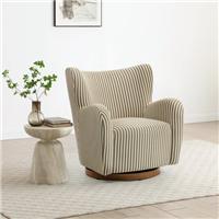 Theo Linford Stripe Swivel Armchair