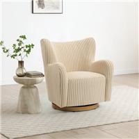 Theo Linford Stripe Swivel Armchair