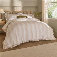 Wylder Nature Birdie Stripe Polycotton Duvet Cover & Pillowcase Set