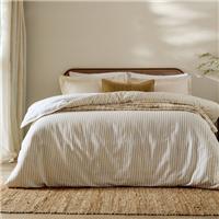 The Linen Yard Hebden Reversible 100% Cotton Duvet Cover & Pillowcase Set