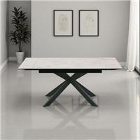 Indus Valley Athena Ceramic Extending Dining Table