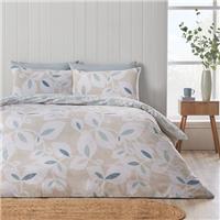 Catherine Lansfield Inga Leaf Polycotton Duvet Cover & Pillowcase Set