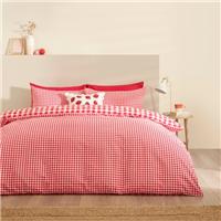 Catherine Lansfield Bamford Gingham Check Polycotton Duvet Cover & Pillowcase Set