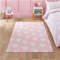 Catherine Lansfield Kids Hearts Rug
