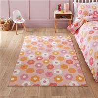 Catherine Lansfield Kids Daisy Retro Rug