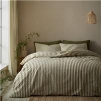Pineapple Elephant Cotton Rich Woven Stripe Duvet Cover & Pillowcase Set